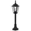 Borne Lumineuse Ks Verlichting Ancona Noir, 1 Lumiere