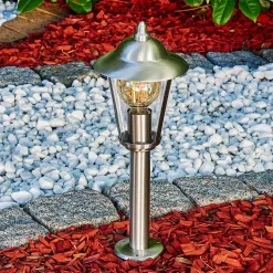 Borne Lumineuse Lerskov Acier Inoxydable, 1 Lumiere