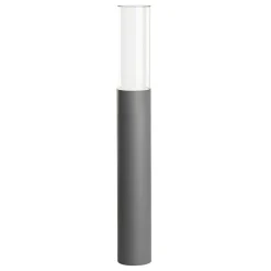 Borne Lumineuse Lutec Dropa Led Anthracite, 1 Lumiere, Changeur De Couleurs