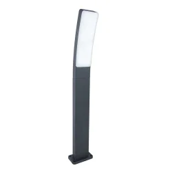 Borne Lumineuse Lutec Kira Led Anthracite, 1 Lumiere