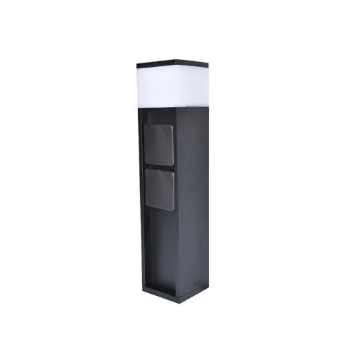 Borne Lumineuse Lutec Mains Led Noir, 1 Lumiere