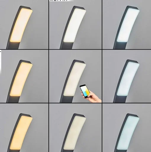 Borne Lumineuse Maseru Led Anthracite, 1 Lumiere