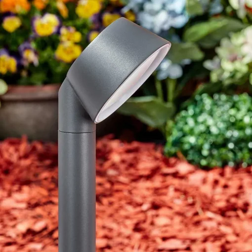Borne Lumineuse Moroni Led Anthracite, 1 Lumiere