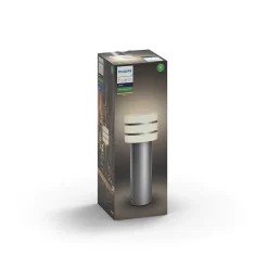 Borne Lumineuse Philips Hue White Tuar Led Acier Inoxydable, Argente, 1 Lumiere