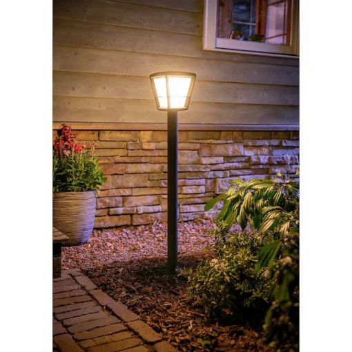 Borne Lumineuse Philips Hue Ambiance White & Color Econic Led Noir, 1 Lumiere, Changeur De Couleurs