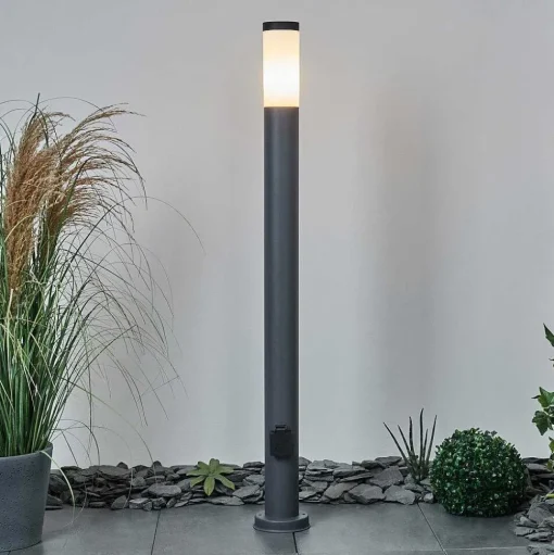 Borne Lumineuse Sessa Anthracite, 1 Lumiere