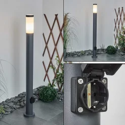 Borne Lumineuse Sessa Anthracite, 1 Lumiere