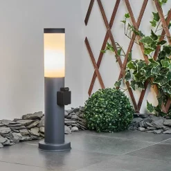 Borne Lumineuse Sessa Anthracite, 1 Lumiere