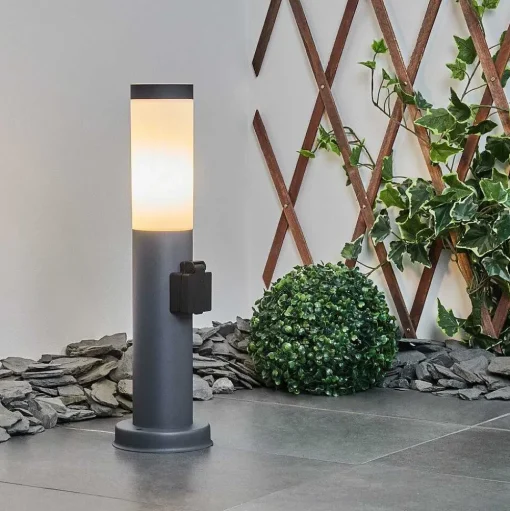 Borne Lumineuse Sessa Anthracite, 1 Lumiere