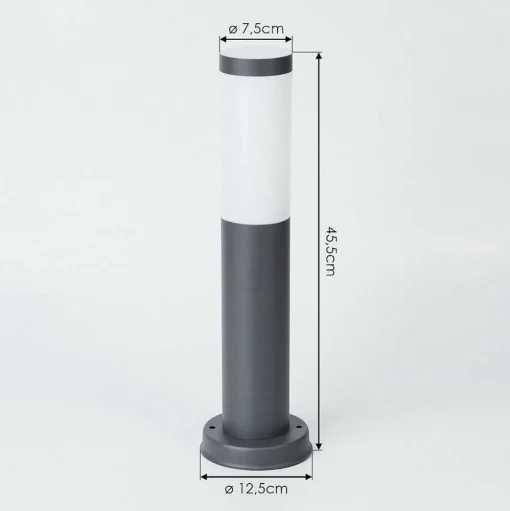 Borne Lumineuse Sessa Anthracite, 1 Lumiere