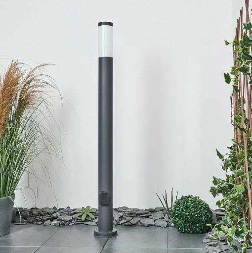 Borne Lumineuse Sessa Anthracite, 1 Lumiere