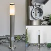 Borne Lumineuse Sessa Nickel Mat, 1 Lumiere