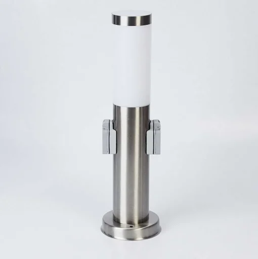 Borne Lumineuse Sessa Nickel Mat, 1 Lumiere