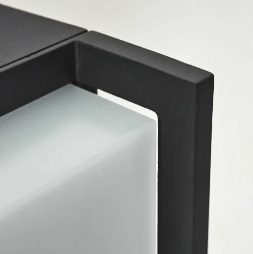 Borne Lumineuse Skove Led Anthracite, 1 Lumiere, Detecteur De Mouvement