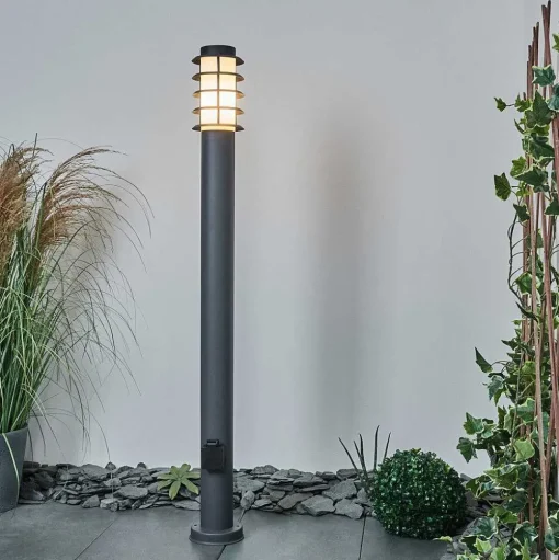 Borne Lumineuse Tunes Anthracite, 1 Lumiere