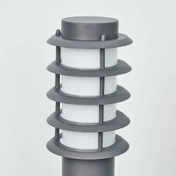 Borne Lumineuse Tunes Anthracite, 1 Lumiere, Detecteur De Mouvement