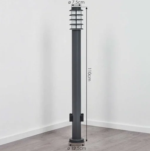 Borne Lumineuse Tunes Anthracite, 1 Lumiere