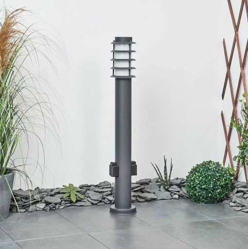 Borne Lumineuse Tunes Anthracite, 1 Lumiere