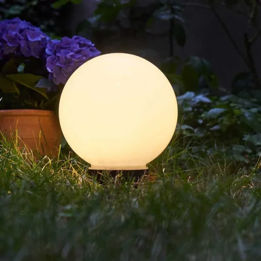 Boule Lumineuse Campinas Led Noir, Blanc, 1 Lumiere