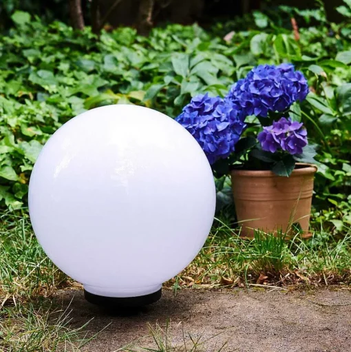 Boule Lumineuse Campinas Led Noir, Blanc, 1 Lumiere