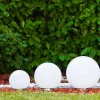 Boule Lumineuse Solar Led Acier Inoxydable, 2 Lumieres