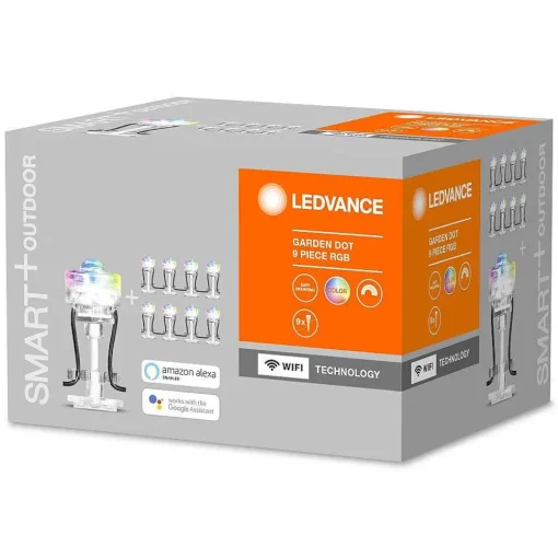 Guirlande Ledvance Garden Dot Transparent, 1 Lumiere, Changeur De Couleurs