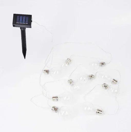 Guirlande Lumineuse Solaire Markhus Led Transparent, 10 Lumieres