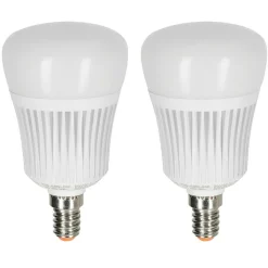 Idual E14 Led Rgb 7 Watt 2200-6500 Kelvin 470 Lumen Lot De 2 Avec Telecommande