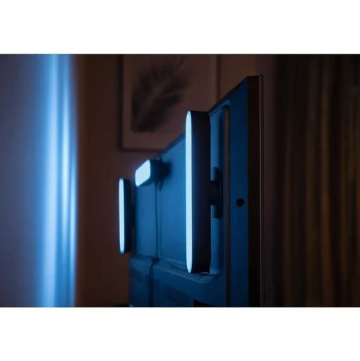 Kit De Base Double Philips Hue Ambiance White & Color Play Lightbar Led Noir, 2 Lumieres, Changeur De Couleurs