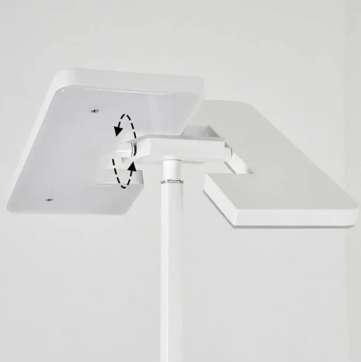 Lampadaire A Vasque Janze Led Blanc, 2 Lumieres