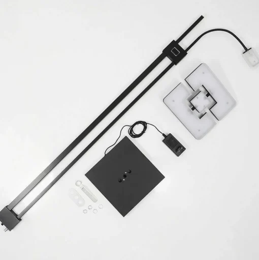 Lampadaire A Vasque Janze Led Noir, 2 Lumieres