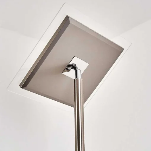 Lampadaire A Vasque Veteli Led Acier Inoxydable, 2 Lumieres