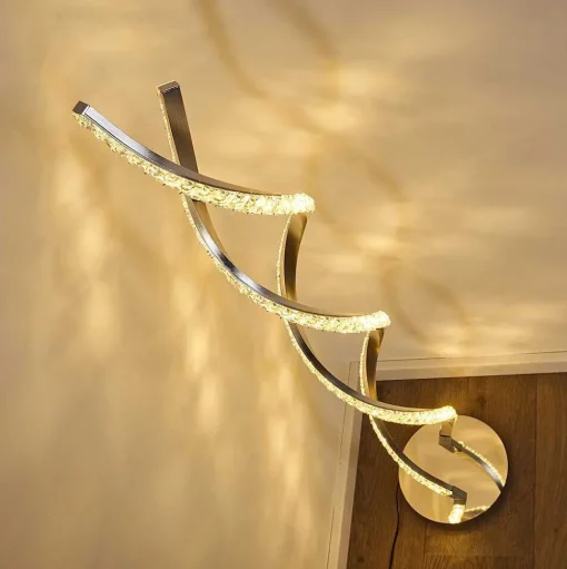 Lampadaire Assuan Led Chrome, 1 Lumiere, Telecommandes, Changeur De Couleurs
