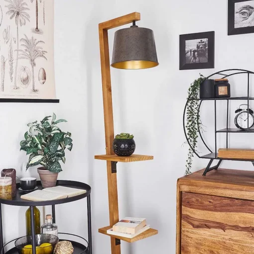 Lampadaire Baval Ecru, 1 Lumiere