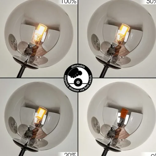 Lampadaire Bernado Noir, 5 Lumieres