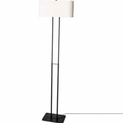 Lampadaire By Rydens Luton Noir, 2 Lumieres