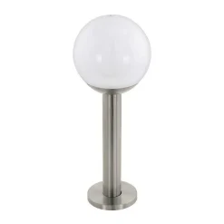 Lampadaire D'Exterieur Eglo Nisia-Z Led Acier Inoxydable, 1 Lumiere