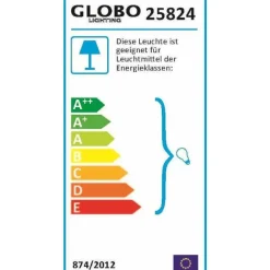 Lampadaire Globo Bali Brun, Rouille, 2 Lumieres
