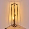 Lampadaire Ibusuki Or, Laiton, Noir, 3 Lumieres