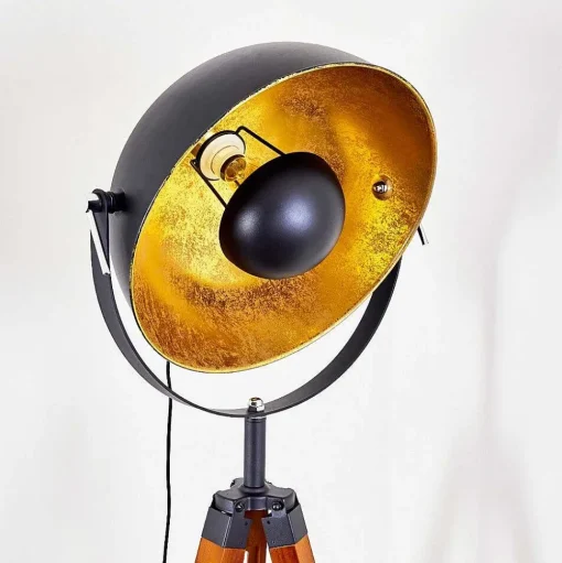 Lampadaire Jupiter Bois Fonce, 1 Lumiere