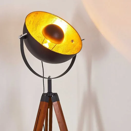 Lampadaire Jupiter Bois Fonce, 1 Lumiere