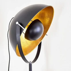 Lampadaire Jupiter Brun, Bois Fonce, Noir, 1 Lumiere
