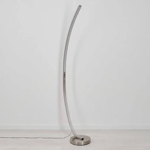 Lampadaire Kimbolton Led Nickel Mat, 1 Lumiere