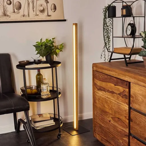 Lampadaire Madou Led Ecru, Noir, 1 Lumiere
