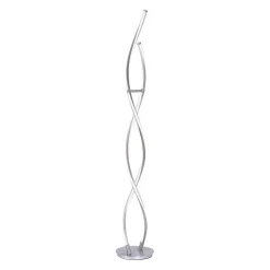 Lampadaire Paul Neuhaus Q-Malina Led Acier Inoxydable, 2 Lumieres, Telecommandes