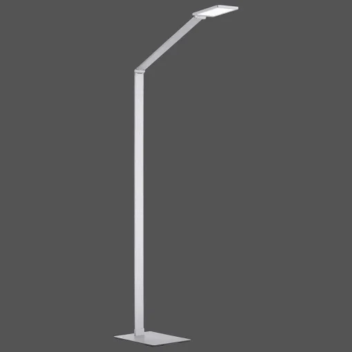 Lampadaire Paul Neuhaus Q-Hannes Led Argente, 1 Lumiere, Telecommandes
