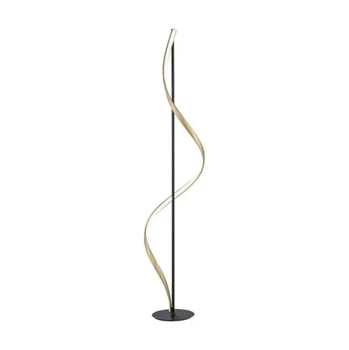 Lampadaire Paul Neuhaus Qswing Led Anthracite, Or, 1 Lumiere, Telecommandes