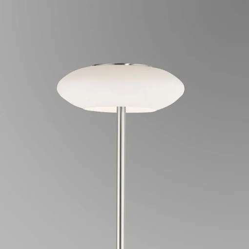 Lampadaire Paul Neuhaus Q-Etienne Led Acier Brosse, 1 Lumiere, Telecommandes