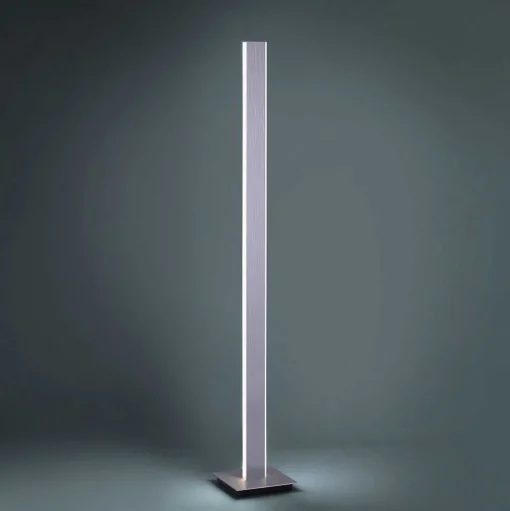 Lampadaire Paul-Neuhaus Q-Adriana Led Aluminium, 2 Lumieres, Telecommandes