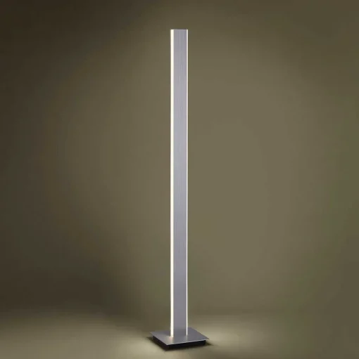 Lampadaire Paul-Neuhaus Q-Adriana Led Aluminium, 2 Lumieres, Telecommandes